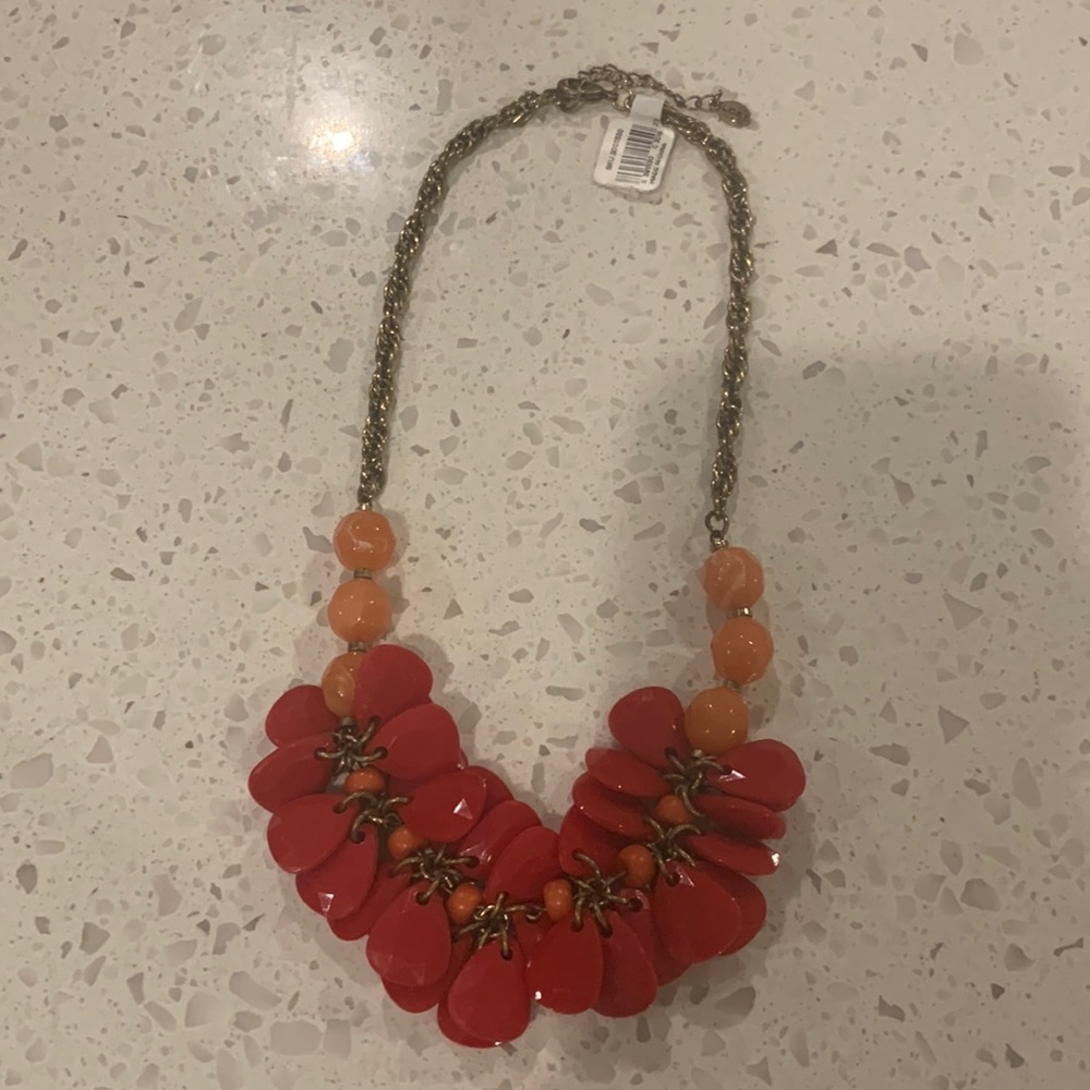 NWT LOFT Beaded Flair Necklace